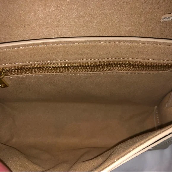 Cream Faux Leather Belt, Sling, Crossbody Bag - Picture 8 of 12